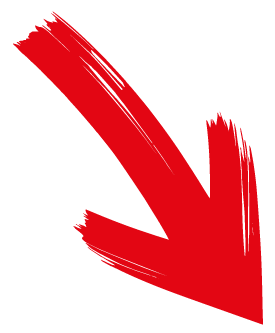 Roter Richtungspfeil